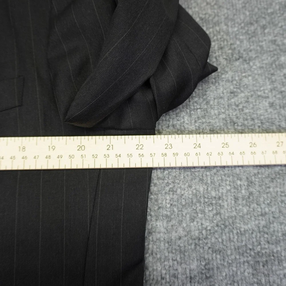 (Lot of 2) Canali Blazer Men 50R EU 40R US Grey Navy Pinstripe Wool Sport Coat